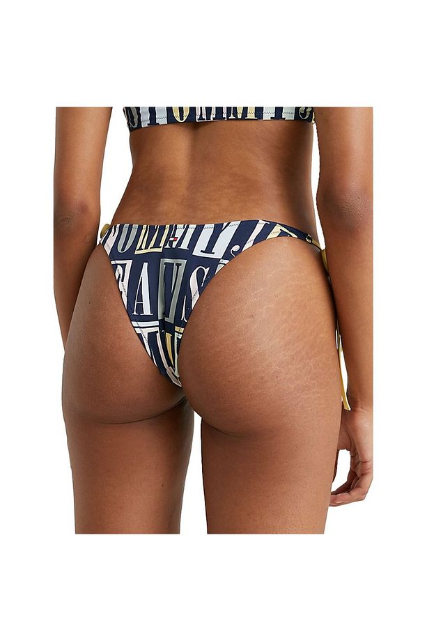 String Side Tie Kadın Siyah Bikini Altı - 5