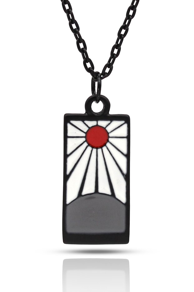 Demon Slayer Anime Kimetsu No Yaiba Blade Ghost Necklace - Black Classic Chain