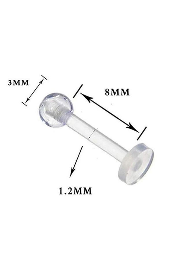 Unisex Bioplast 5’li Piercing Seti – Tragus, Helix, Kıkırdak Ve Lobe Için - 6
