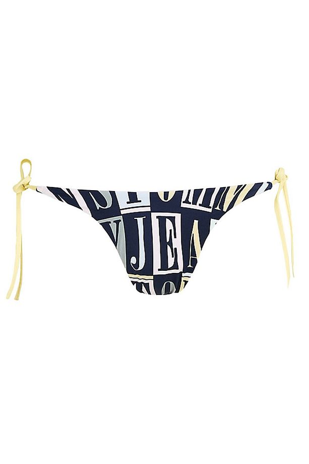 String Side Tie Kadın Siyah Bikini Altı - 4