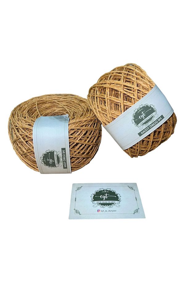 Kağıt ip / sarılmış örülmeye hazır kağıt ip YUMAK  50gr - 1