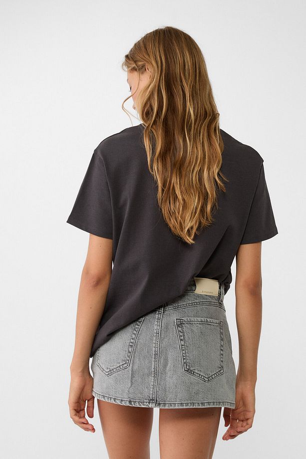 Denim şort etek - 3