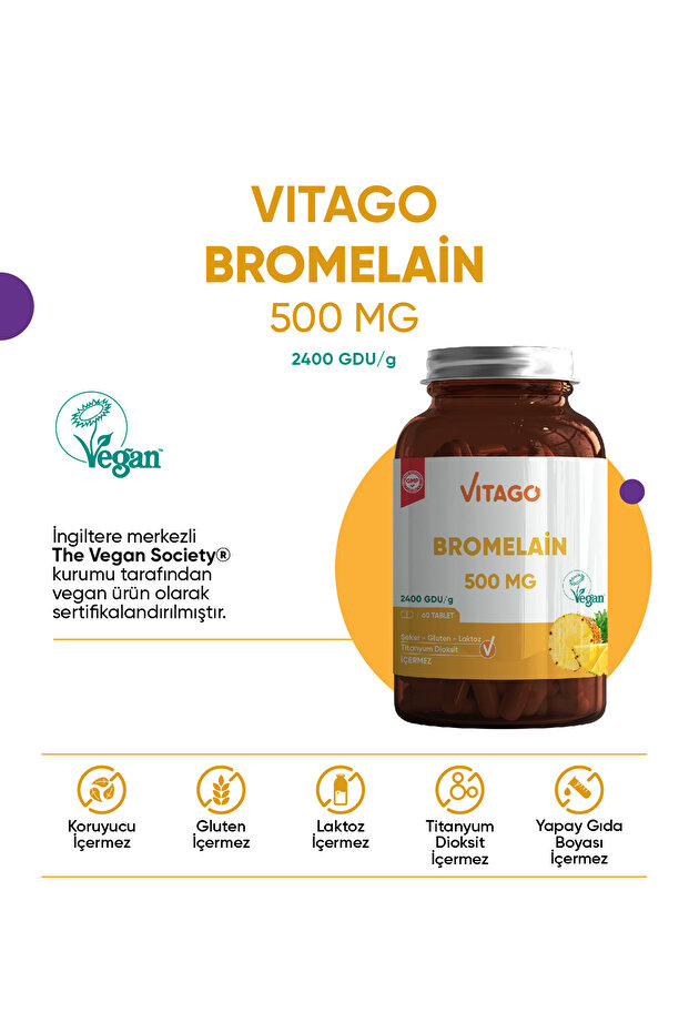 Premium Bromelain 60 Tablet 500 Mg - 2
