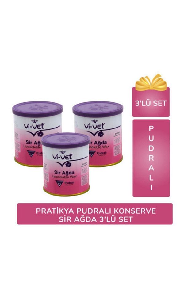 Vivet Pudralı Konserve Sir Ağda 3’lü Set - 1