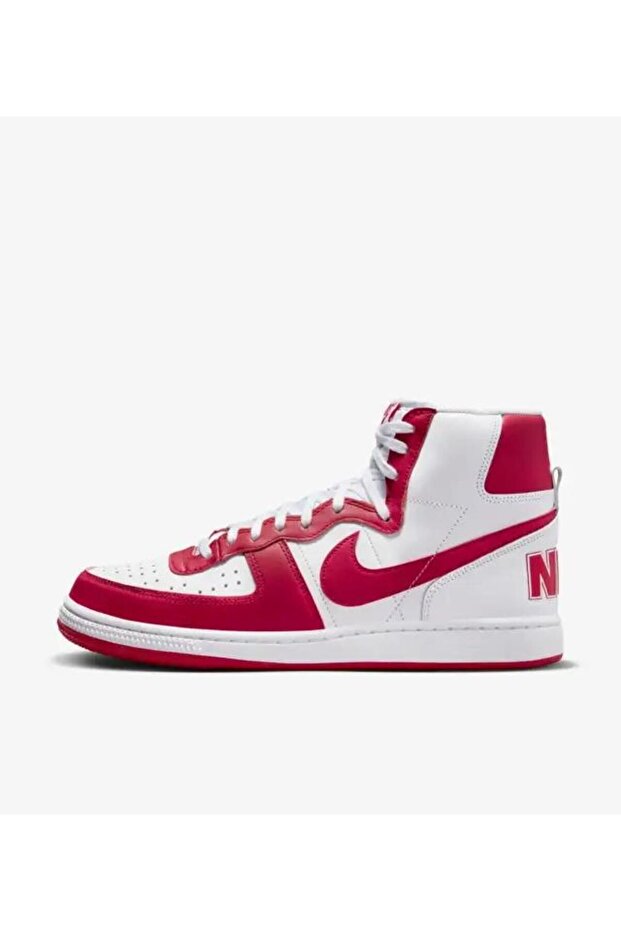Terminator High University Red and White Sneaker (Dar Kalıp 1 Beden Büyük Alınız - 3