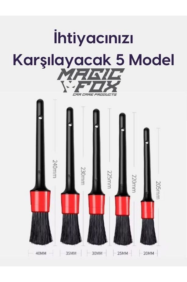 Detaylı Araba Temizlik Fırçası  Seti - 1