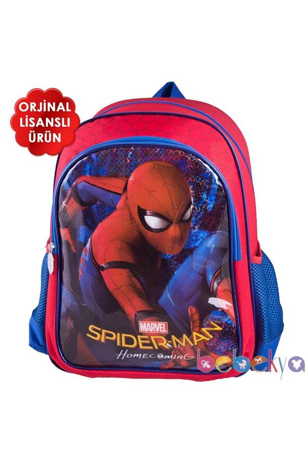 Lisanslı Spiderman Ilkokul Çantası Örümcek Adam Sırt Çantası 89353 - 2
