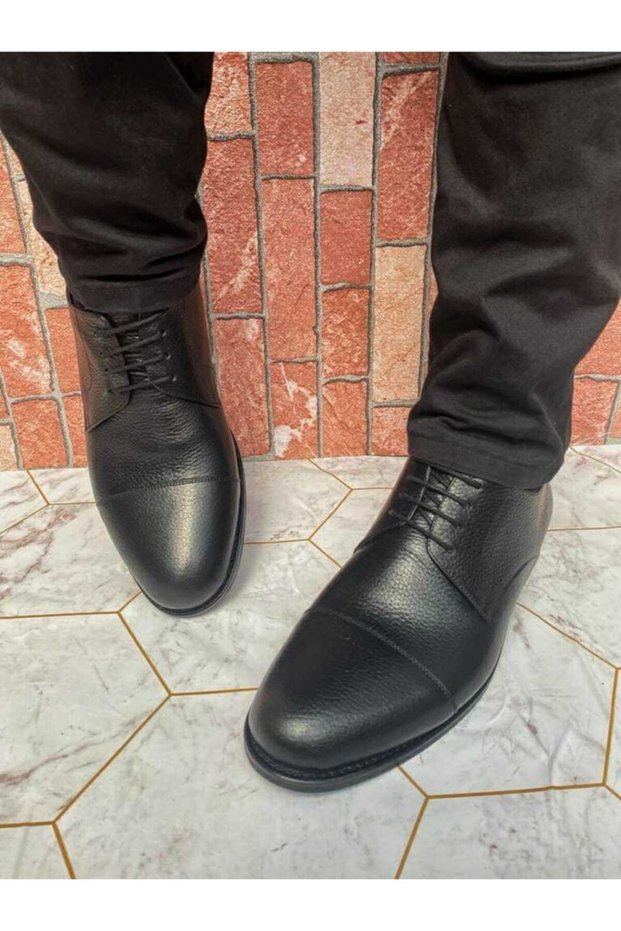 Lace-Up Genuine Leather Suit Shoes Large Size