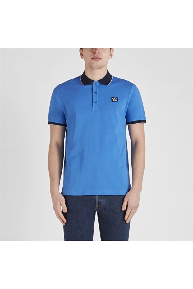 Men's Knitted Polo Shirt C.wCotton