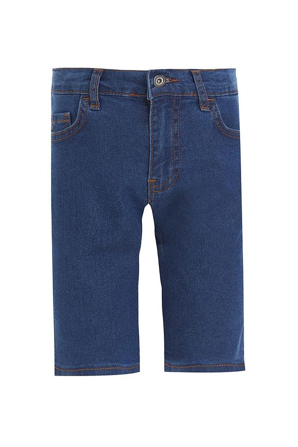 Erkek Çocuk Regular Fit Bermuda Jean Şort - 3