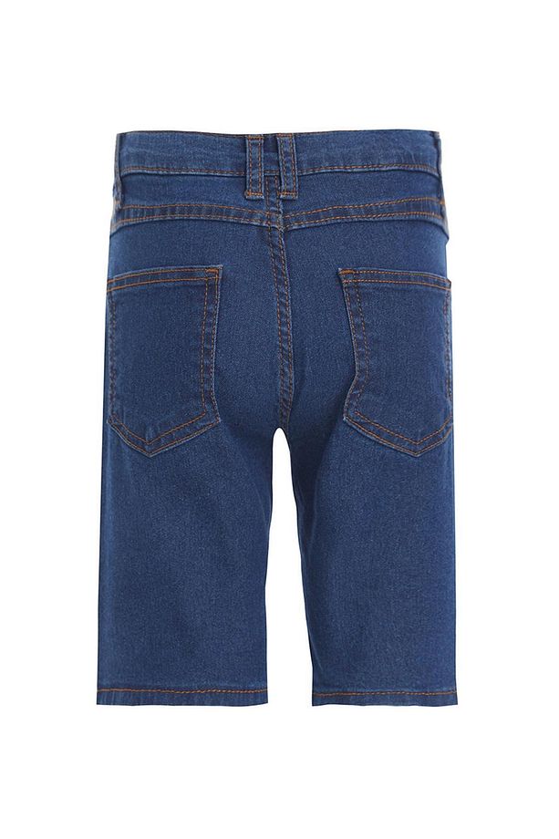 Erkek Çocuk Regular Fit Bermuda Jean Şort - 4