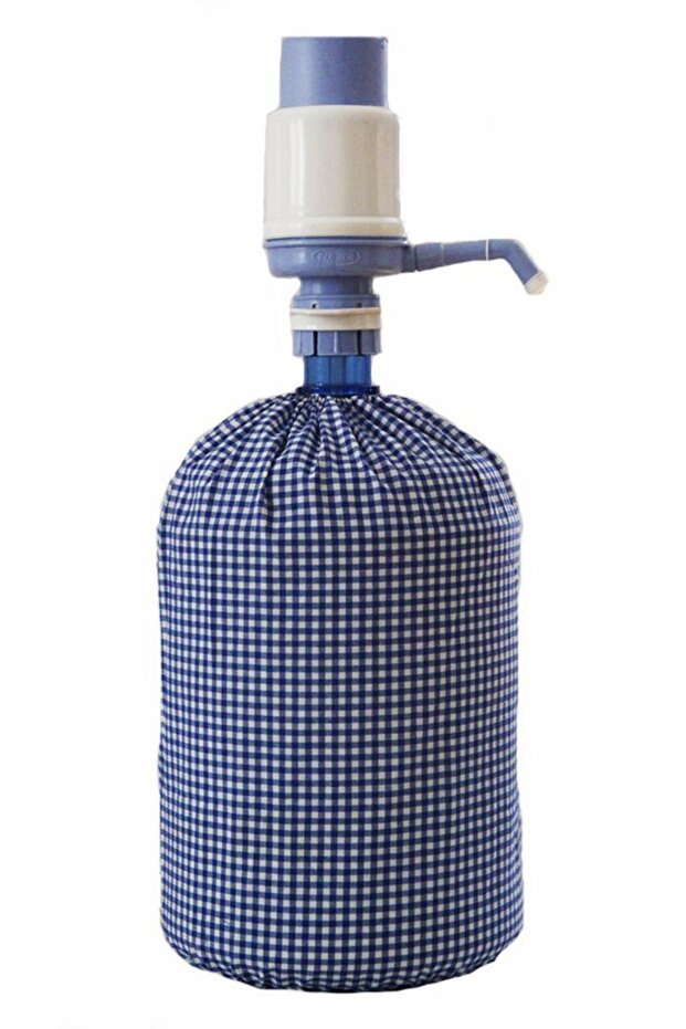 غطاء زجاجة القماش القطني الأزرق - 1