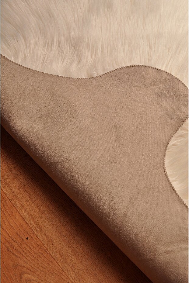 Soft Peluş Kuzu Postu Krem - 5