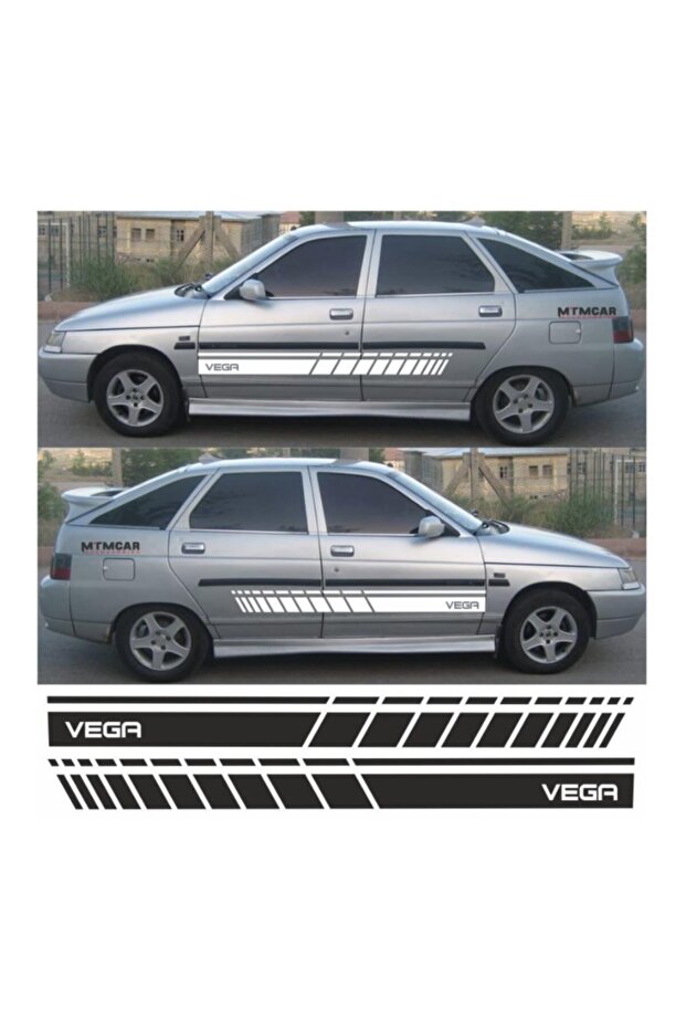 ملصق تلقائي بشريط جانبي من Lada Vega Hb