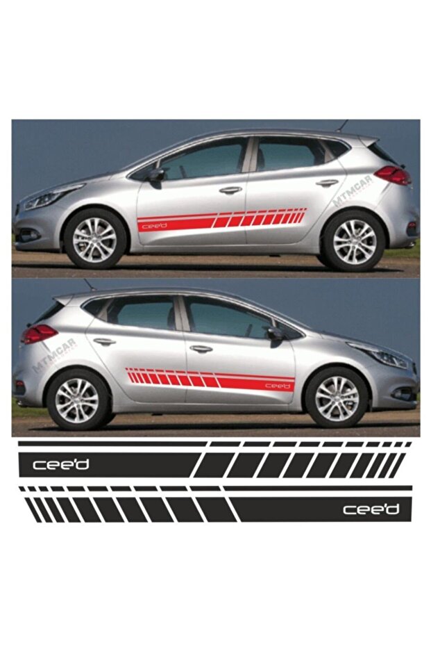 ملصق سيارة بشريط جانبي من Kia Ceed - 2