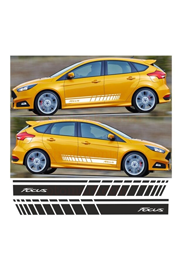 ملصق سيارة بشريط جانبي للتركيز - 3