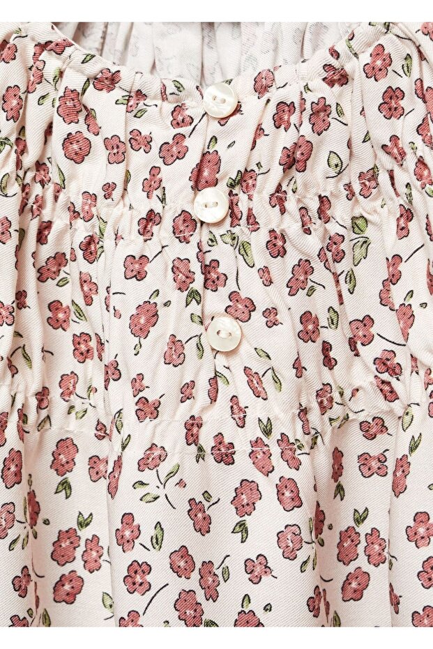 Bluse mit Blumenmuster - 5