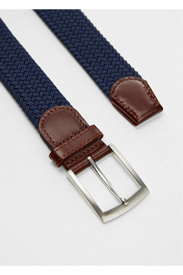 Örgü desenli elastik kemer - 3