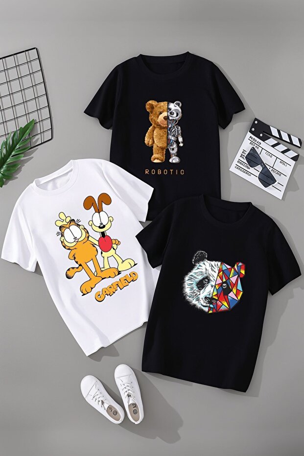 Unisex Kids Ready-To-Wear 3-Pack T-Shirt