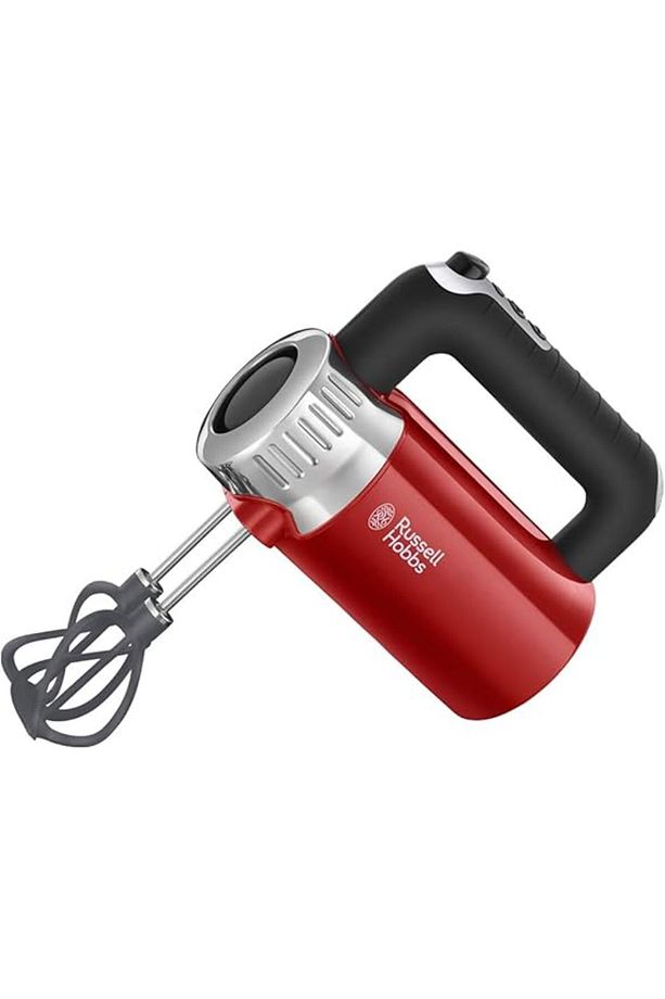 El mikseri [el mikseri] Retro kırmızı (4 hız kademesi + turbo, 2 Heliks karıştırma te - 1