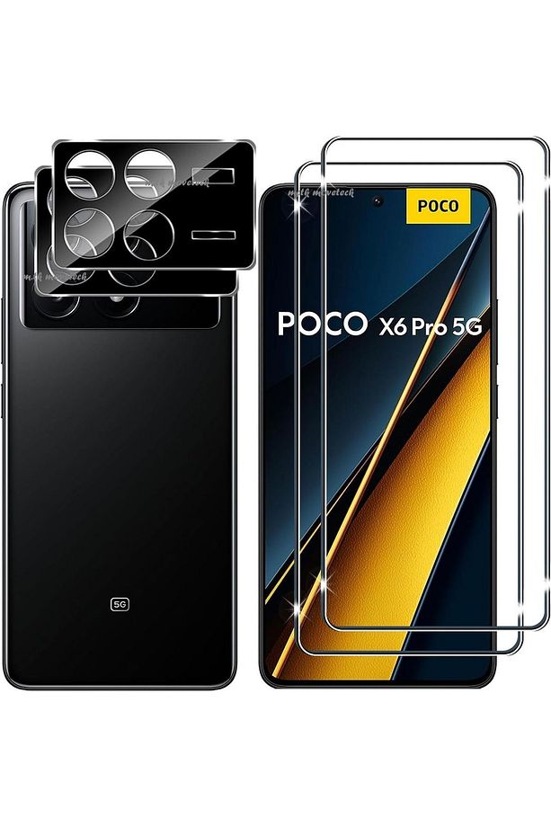 Xiaomi Poco X6 Pro Kamera Lens Koruma Camı Ve Temperli Ekran Camı Seti (BİRER ADET) - 1
