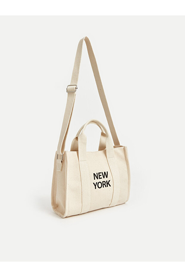 Girl's Shoulder Bag - LCW Text Printed
