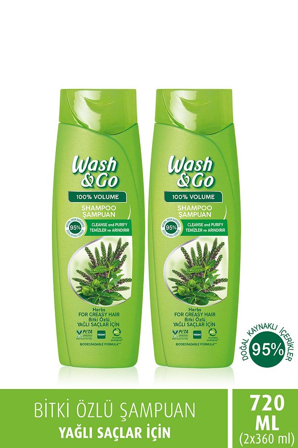 Bitki Özlü Şampuan 360 ml x2 Adet - 1