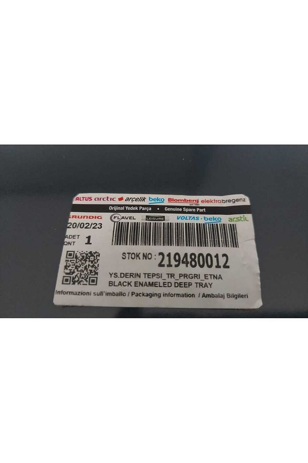 Orijinal AFC/360/G , AFC/360/B , AFC/330/B , AFC/360/S Fırın Derin Tepsi 46x38CM 219480012 - 6