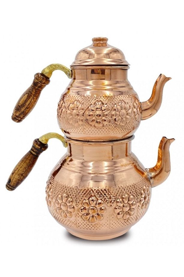 Bakır Büyük Çaydanlık - 1