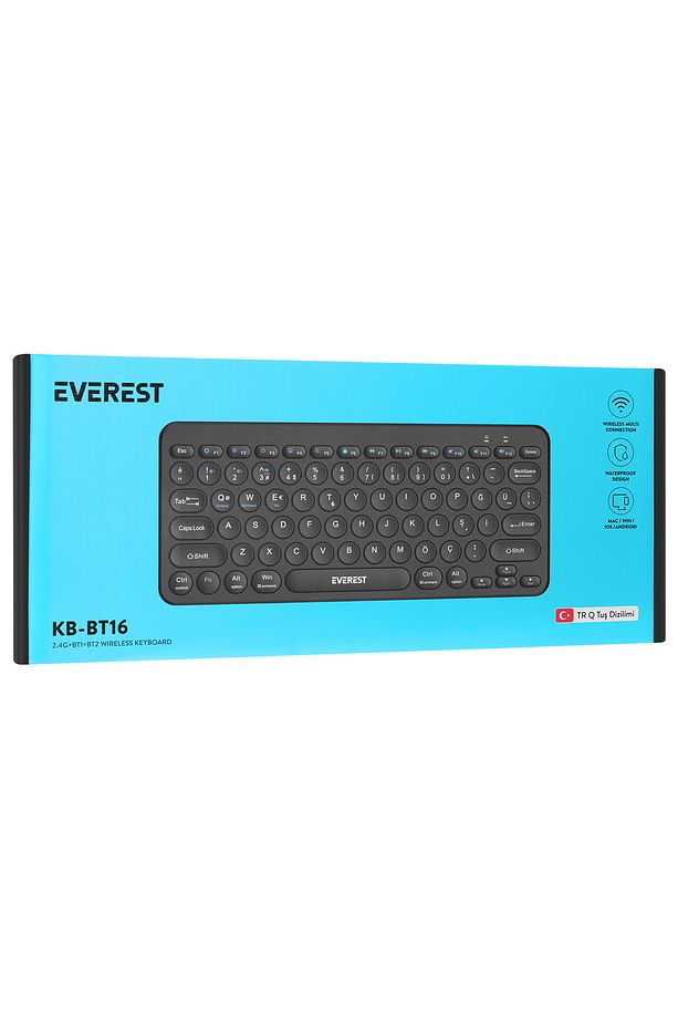 KB-BT16 3 Cihaz Desteği 2.4G+BT1+BT2 Android-Ios-PC Türkçe Q Klavye Kablosuz Klavye Bluetooth Klavye - 3