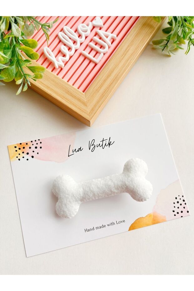 قطعة مشبك كوليت على شكل عظمة مصنوعة يدويًا - 1