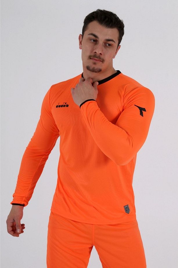 Elite Futbol Kaleci Forma Tek Üst Neon Turuncu - 3