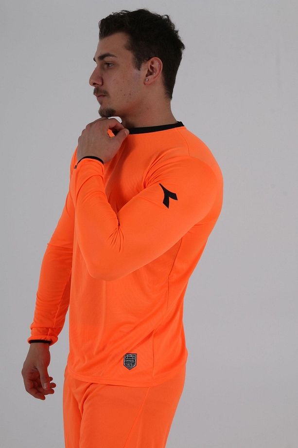 Elite Futbol Kaleci Forma Tek Üst Neon Turuncu - 5