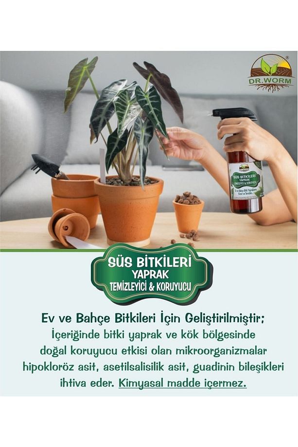 Süs Bitkileri Zararlı Koruyucusu, Yaprak Temizleyici (Bit,Mantar vb) 500 ml - 2