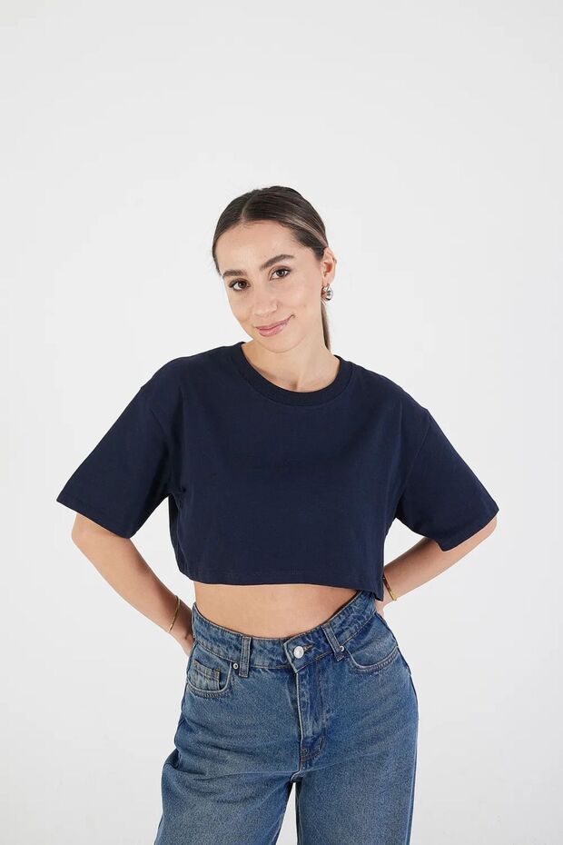 Oversize crop t-shirt - 1