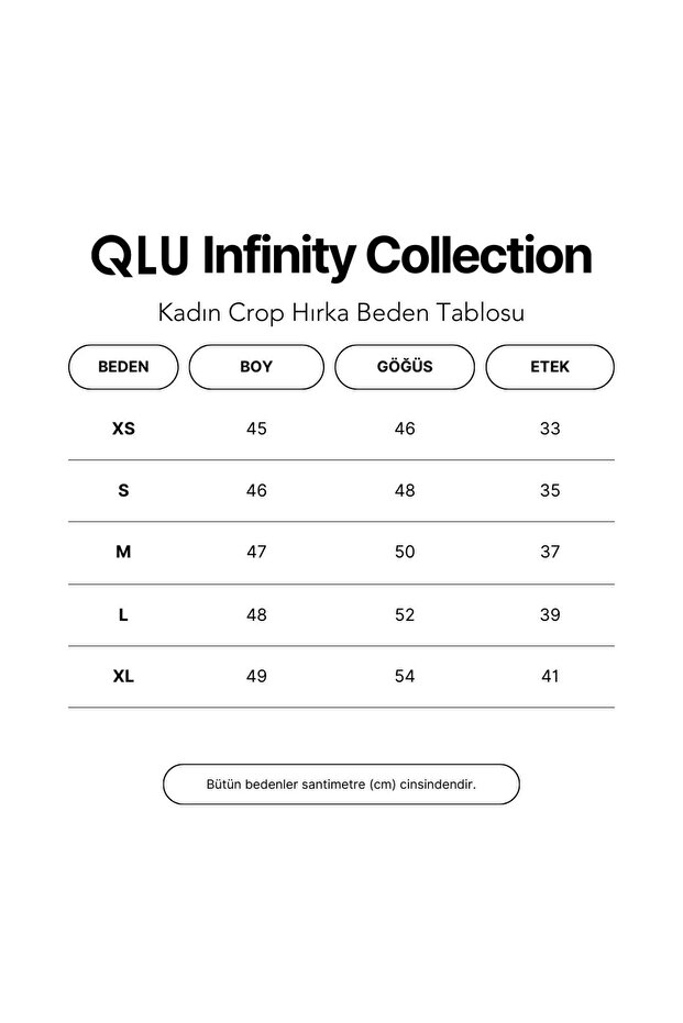 Infinity Kadın Siyah Crop Hırka - 8