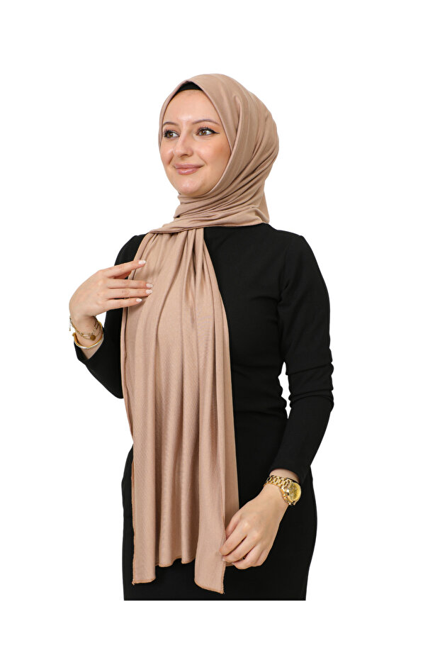 Shawl Hijab Premium Fabric Scarf Long Islamic Clothing Viscose - Dark Mink
