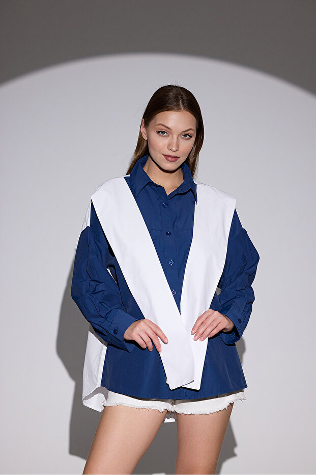 Hırka Görünümlü Gömlek - 1