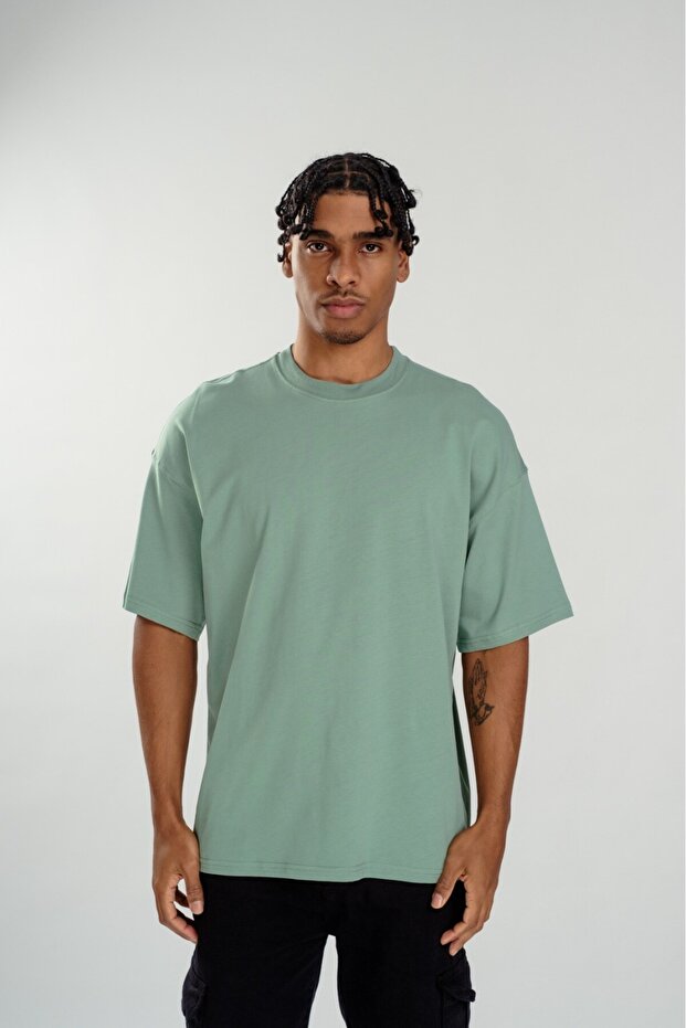 Ανδρικό μπλουζάκι Oversize Mint - Basic - 1