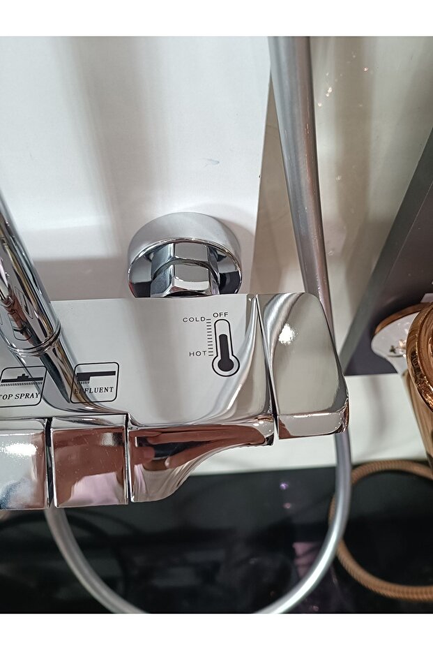 Piyano Gri Tepe Duş Seti - 6