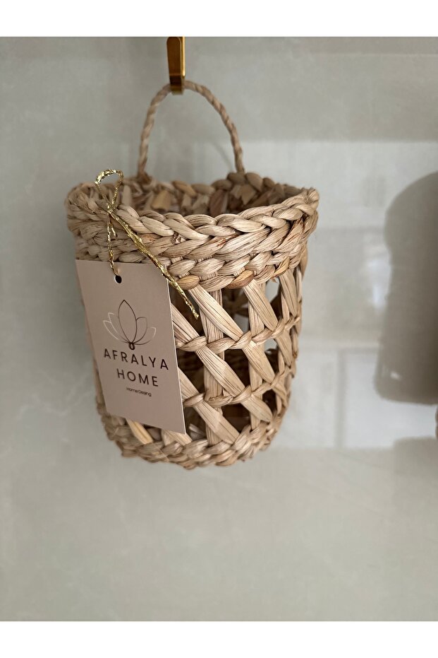 Wicker Basket Decorative Wall Ornament Model Home Living Room Children's Room Kitchen Wall Ornament
