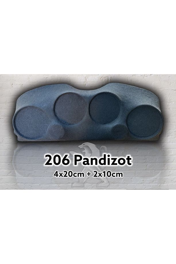 206 Midrange Pandizot 1.Kalite Elyaflı (4x20cm+2x10cm) Uyumlu - 1