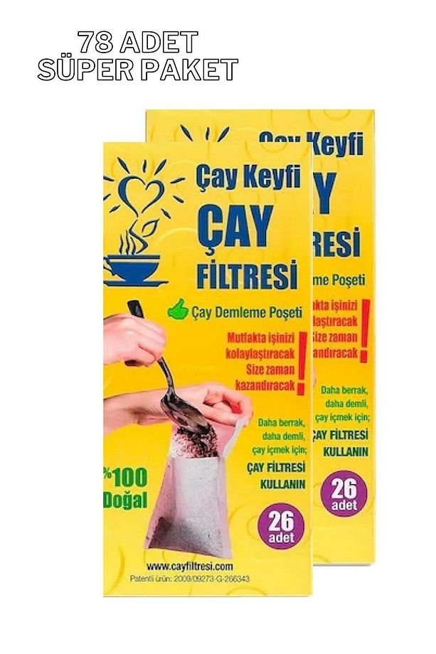 Çay Demleme Poşeti Çay Filtresi * 3 Paket * 78 Poşet*çok Al Az Öde - 1
