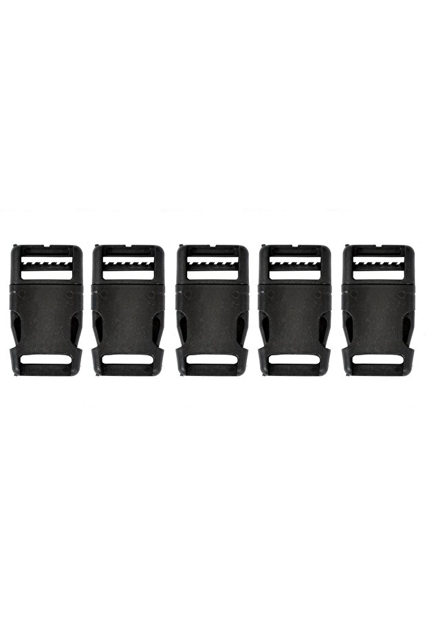 Plastic Bag Buckle Clip Adjustable Buckle Snap Locking Buckle Backpack Buckle Apparatus Set of 5