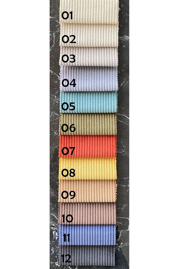 Mode Soft Köşe Koltuk Takımı 4 Modül Kiremit Fitilli Kadife Kumaş Işbir Sünger(dairenize Teslim) - 4