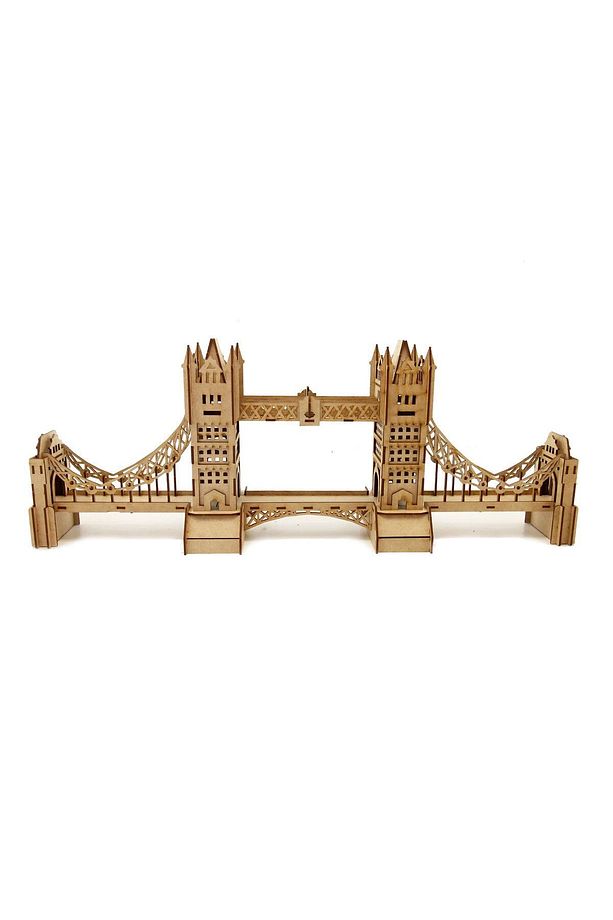 Londra Köprüsü 3D Ahşap Puzzle Maketi - 4