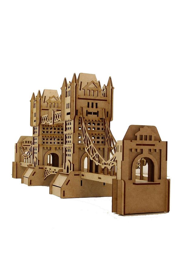 Londra Köprüsü 3D Ahşap Puzzle Maketi - 3