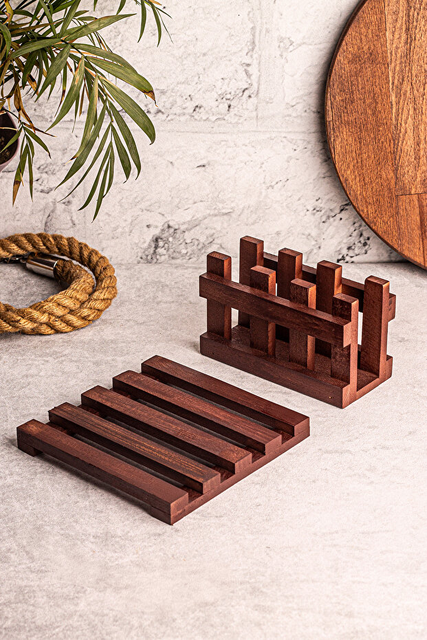 Sofra Mutfak Sunumluk Peçetelik Nihale 2'li Sofra Seti Mutfak Düzenleyici - 1