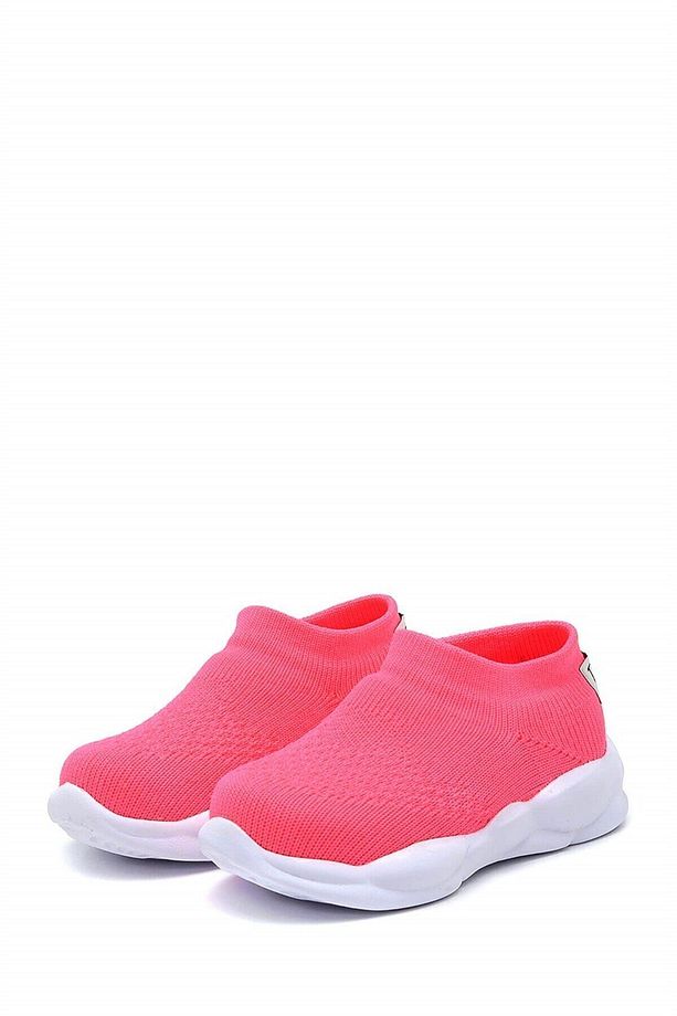 Ultra Hafif Memory Foam Iç Taban Çocuk Triko Spor Ayakkabı Neon Pembe-m-1002 - 3