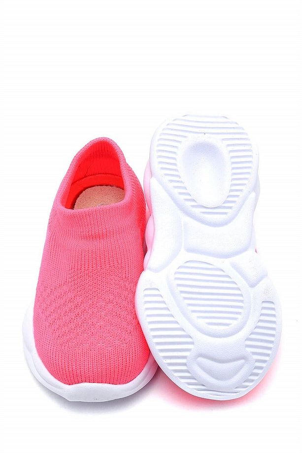 Ultra Hafif Memory Foam Iç Taban Çocuk Triko Spor Ayakkabı Neon Pembe-m-1002 - 5